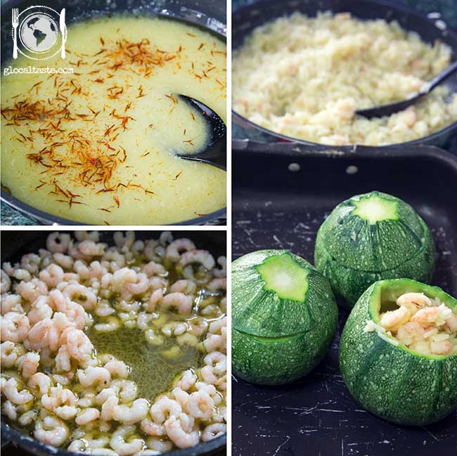 ZUCCHINE TONDE RIPIENE CON RISO BASMATI E GAMBERETTI Le Ricette di