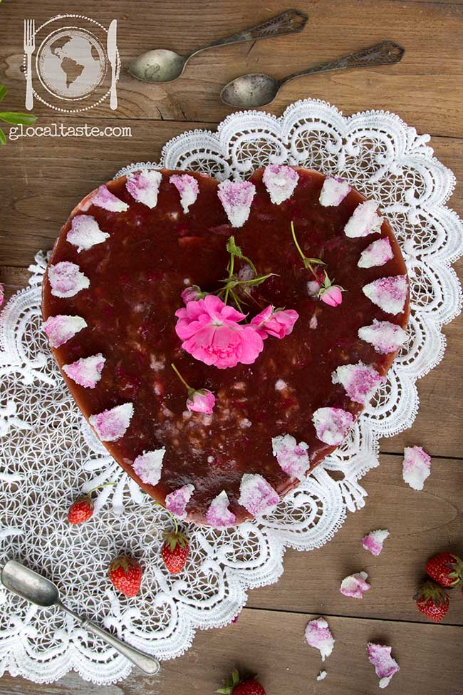 Cheesecake alle rose